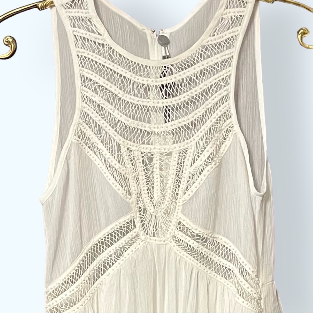 Twelfth St by Cynthia Vincent x BHLDN Jessalyn 2 / XS Ivory Beaded Maxi Bridal - Picture 10 of 10
